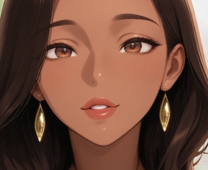 Close-up of Patricia’s face